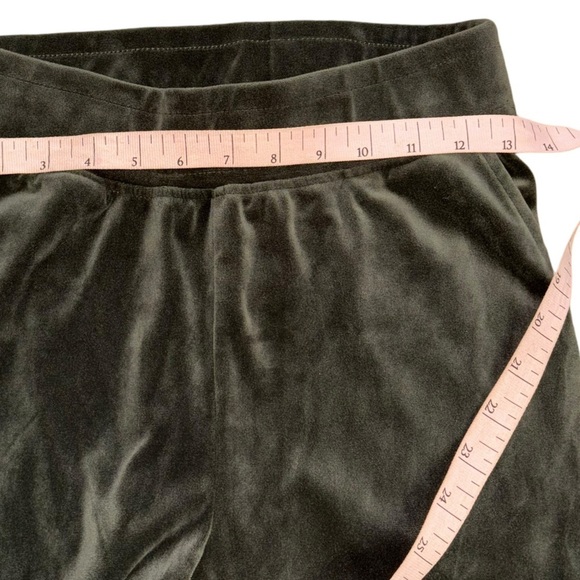 Cable & Guage Studio Valor Velvet Green Sweatpants Women’s XS Cozy Comfortable - Picture 7 of 9